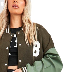 2025 nuevo logotipo personalizado gran oferta de alta calidad a prueba de viento cuerpo de lana mujeres Varsity chaqueta para invierno 2025 chaquetas Varsity para mujeres - Product Image 4