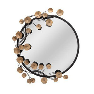 Espejo de pared de forma redonda Vintage espejo montado en la pared espejo de pared de Metal de calidad creativa para decoración de boda en precio de fábrica - Product Image 2