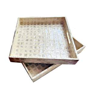 Plateau à serpillière élégant pour la décoration de maison de luxe et l'affichage élégant sur table avec une belle nacre - Product Image 5