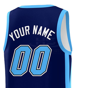 Maillot de basket-ball personnalisé OEM, sublimation, couleur bleue, maillot de basket-ball, vêtements d'équipe, 2026 - Product Image 4