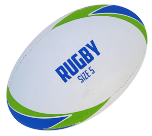 Pelota de entrenamiento de rugby personalizada tamaño promocional 5 pelota de partido material de goma de vejiga de látex de alta retención de aire con logotipo impreso - Product Image 4