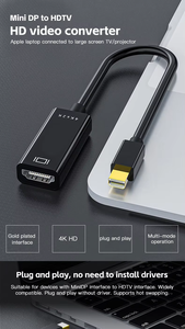 Cable Adaptador SYONG <span class=keywords><strong>Mini</strong></span> DP <span class=keywords><strong>a</strong></span> <span class=keywords><strong>HDMI</strong></span> 4K 1080P, Convertidor <span class=keywords><strong>Mini</strong></span> DP <span class=keywords><strong>Macho</strong></span> <span class=keywords><strong>a</strong></span> <span class=keywords><strong>HDMI</strong></span> <span class=keywords><strong>Hembra</strong></span> con Audio y Video para PC, Consola de Juegos - Product Image 3