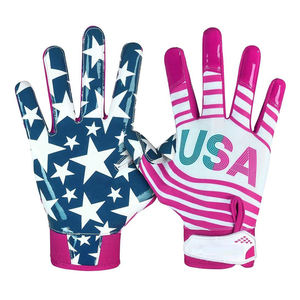 Fabricant d'usine, gants de football américain de haute qualité à 100%, personnalisez votre propre logo, gants de football américain imprimés sur mesure - Product Image 1