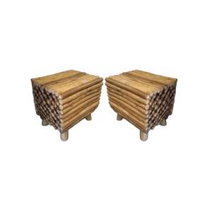 Meilleure vente Tabouret classique moderne en bois de haute qualité pour l'intérieur et l'extérieur pour les hôtels, le salon et la chambre à coucher-Style Bulus indonésien - Product Image 2
