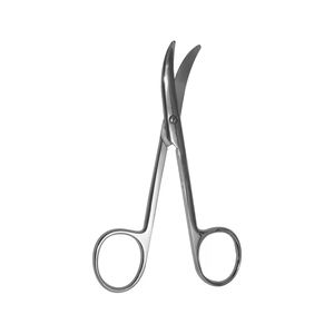 กรรไกรทางการแพทย์แบบตรง/โค้งสแตนเลส9.5cm กรรไกรผ่าตัดทางการแพทย์ - Product Image 1