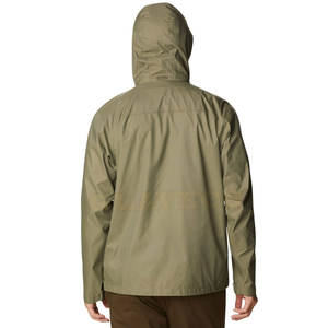 Nueva llegada de diseño personalizado de los hombres de la chaqueta de lluvia de estilo de la calle para la temporada de primavera Venta al por mayor en línea de poliéster - Product Image 3