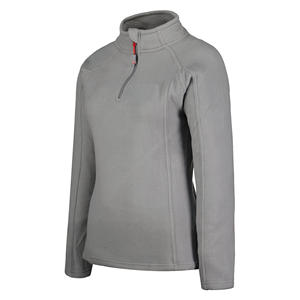 Chaqueta con cremallera de lana especial de invierno de lujo para mujer chaqueta con cremallera de cuarto transpirable de peso pesado suave con logotipo personalizado - Product Image 4