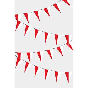 Poland Triangle Flag Guirlande Party <b>Banners</b> Collection - Product Image 1