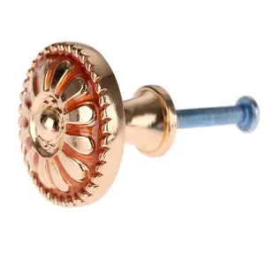 铜旋钮工艺品顶部要求玫瑰金彩色手柄铜旋钮畅销产品铜旋钮