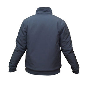 เสื้อแจ็คเก็ตบอมเบอร์ผ้าแคนวาสผู้ชายแบบยาว ปรับแต่งโลโก้ได้  บางเบา สวมใส่สบาย เหมาะสำหรับฤดูหนาว  แบบวาร์ซิตี้  กันลม  ติดซิป  คอตั้ง  ปักลาย - Product Image 2