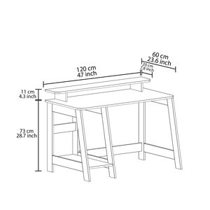 Escritorio de estudio de campo, escritorio de oficina moderno de diseño europeo, multifunción, gris, ergonómico, para el hogar, oficina, escuela, dormitorio, uso más reciente - Product Image 4