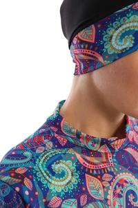 Vente en gros, nouvelle arrivée, ensemble 2 pièces modeste pour femmes, burkinis islamiques avec cristaux sur le devant, vêtements d'été de haute qualité, burkini de bain - Product Image 3