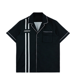 2024 Usine Conceptions Personnalisées Hommes Col Boutonné Motif Floral Épais Bowling T-Shirts 3D Poche Nouveau Motif Floral Chemises Cubaines - Product Image 1