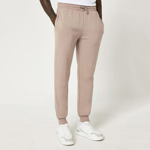 Pantalones de chándal de algodón 100%, pantalones de chándal con logotipo personalizado, nuevo estilo, ropa informal transpirable recta, pantalones de chándal de bloque de Color para hombre - Product Image 5