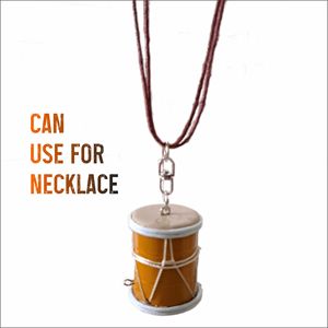 Tamborin Keychain âm nhạc truyền thống người yêu sang trọng cho các phụ kiện đẹp bằng gỗ nghệ thuật và hàng thủ công - Product Image 5