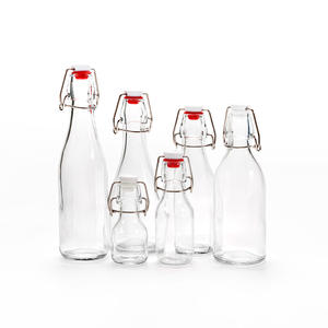 Botellas de Vidrio Transparentes con Tapa Abatible Personalizadas de 250 ml, 500 ml, 750 ml, 1000 ml, Botella de Vidrio para Bebidas, Vodka, <span class=keywords><strong>Whisky</strong></span> con Tapa Abatible Fácil de Abrir - Product Image 3