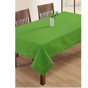 Bonne qualité OEM ODM personnalisé couleur unie imprimé fleur forme Rectangle pour la famille restaurant nappe couverture exportateurs indiens - Product Image 2
