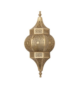 Lampes de lanterne marocaines suspendues au mur Multi couleur Luxueux éclairage marocain fait main Lampe murale Design unique. - Product Image 4