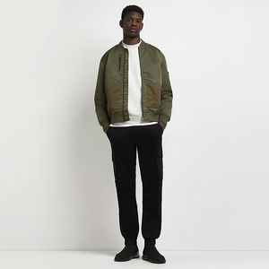 Blouson aviateur d'hiver pour hommes, veste de sport à capuche de fabrication professionnelle avec broderie en tissu à bas prix, nouvel arrivage - Product Image 1