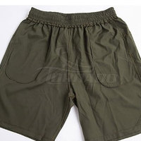 Pantalones Cortos Deportivos de Algodón para Hombre, Cintura Media Elástica, Cortavientos, Color Sólido, para Invierno, de Secado Rápido, Transpirables, de Alta Calidad, al por Mayor