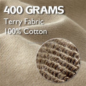 Sweat-shirts à capuche surdimensionnés pour hommes de haute qualité 400GSM avec logo personnalisé imprimé, 100% coton, tissu en jersey français vierge - Product Image 3