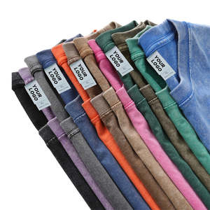 Camisetas Gráficas de Estilo Urbano, Camisetas Lisas, Ropa de Talla Grande para Hombre, Camiseta con Lavado Ácido, Camisetas Vintage Personalizadas Extra Grandes para Hombre - Product Image 2