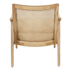 Silla Individual Moderna de Madera y Ratán Tejido a Mano, Muebles Ecológicos para Sala de Estar - Product Image 5