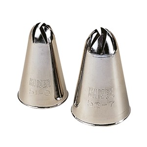 Cake Decorating Supplies-KAISER ProfiDek Rosette Nozzle 8-Za17mm 5-Pack - Product Image 2
