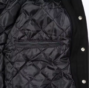 Veste classique de baseball universitaire unisexe blouson de style universitaire violet et blanc pour hommes et femmes veste universitaire mode de rue bombardier universitaire - Product Image 4