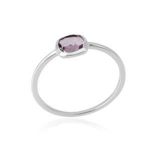 Bijoux en pierre personnalisés en argent sterling 925 pour femmes bague en argent massif avec améthyste et pierres précieuses bague en pierre naturelle - Product Image 6