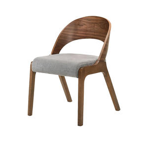 Silla de Comedor Hecha de Madera de Teca Sólida con Asiento Tapizado en Espuma y Tela para Uso en Interiores y Exteriores. - Product Image 1