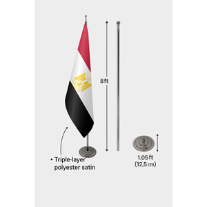 Official Indoor Egypt <b>Flag</b>-3x5ft Aluminum <b>Pole</b> Digital Printing Pennant Plastic Polyester Silk Automotive Insurance Education - Product Image 6