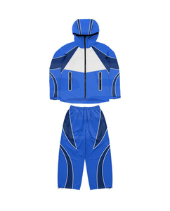 Conjunto Deportivo de 2 Piezas para Hombre, Pantalones con Cordón y Chaqueta con Cremallera, Estilo Informal para el Trabajo, Cortavientos - Product Image 1