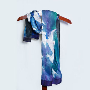 Nouvel arrivage d'écharpes en satin de soie de haute qualité vente en ligne d'écharpes en satin de soie meilleur tissu d'écharpes en satin de soie - Product Image 1