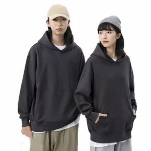 Logo personnalisé de haute qualité 400G 100% coton polaire lourde vierge surdimensionné grande taille à capuche unisexe - Product Image 6