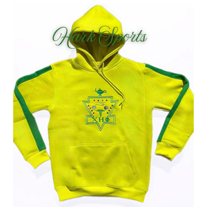 Femmes Sorority Chi Eta Phi brodé emblème décontracté rayures coton polaire pull à capuche et pantalon attirail Jogging costumes - Product Image 6