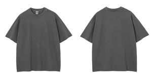 2024เสื้อยืดสีดำโอเวอร์ไซส์สำหรับผู้ชายผ้าคอตตอน100% ขนาดใหญ่ - Product Image 6