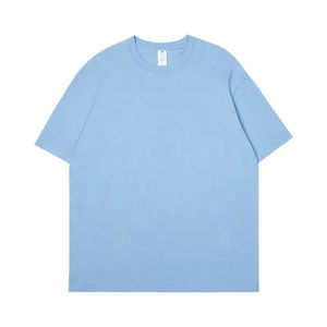 Super Heavy 220gsm Grueso de gran tamaño Drop Shoulder T-Shirt Cuello redondo de algodón Boxy Fit Camiseta para hombres en precio asequible - Product Image 6