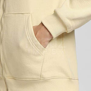 Hot <b>Sale</b> New Arrival Winter Women's <b>Zipper</b> Hoodies 100% Cotton Breathable Unique Style Front Logo - Product Image 4