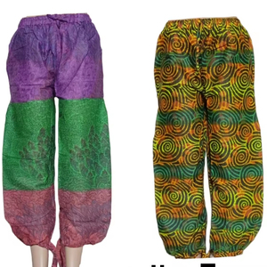 Nuevo Pantalón de algodón Tredy Boho para mujer, a la moda ropa de verano, cierre de cintura elástica, tela transpirable. Mayorista - Product Image 1