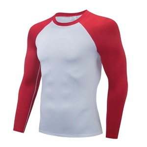 Chemise de Compression hommes Fitness à manches longues chemise de course hommes Gym t-shirt Football maillot vêtements de sport sport Stock serré - Product Image 4