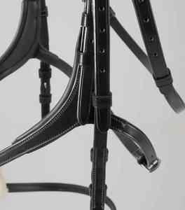 Bridon de cheval en cuir personnalisé, style selle anglaise traditionnelle, design durable et élégant, bridon d'équitation personnalisé - Product Image 3