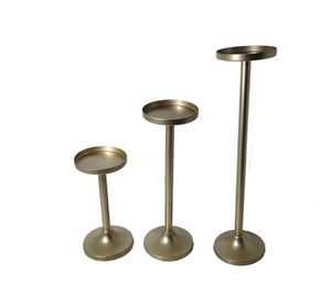 Bougeoir en aluminium indien enduit de poudre noire de luxe Design moderne pour Noël ou cadeau offrant un support de vente chaude - Product Image 6