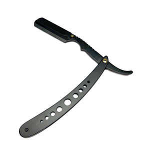 Rasoir droit en acier inoxydable de couleur personnalisée, outil de rasage pour salon de beauté, pour barbier - Product Image 6