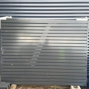 Nouveau style décoratif personnalisé intimité panneaux de latte horizontaux en aluminium noir pour jardin clôture à latte d'intimité - Product Image 3