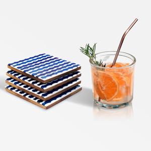 Gran oferta de posavasos de madera de nogal cuadrados de estilo clásico hechos a mano para jugo de café ampliamente utilizado para protección de mesa personalizable - Product Image 1