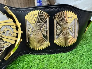 WWE World heavyweight เข็มขัดแชมป์พร้อมแผ่นทองเหลืองและสายหนังแท้คุณภาพสูง - Product Image 5