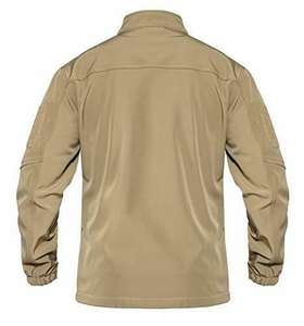 Chaqueta Táctica Softshell Personalizada para Hombre, Resistente al Agua y al Viento, Talla Grande, con Forro Polar, Cierre de Cremallera, Ropa de Trabajo con Bolsillos para Invierno - Product Image 4