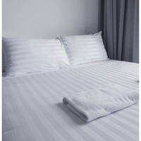 Parure de draps en coton brossé doux 100% coton, 300 fils, couleur unie, pour la maison et l'hôtel, doux pour la peau, respirant, 4 pièces, qualité supérieure