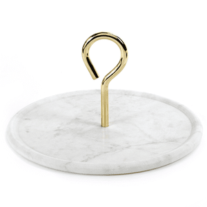 Table d'appoint ronde de luxe moderne en acier inoxydable et marbre pour les meubles de maison dans le salon, la salle à manger et la cuisine - Product Image 3